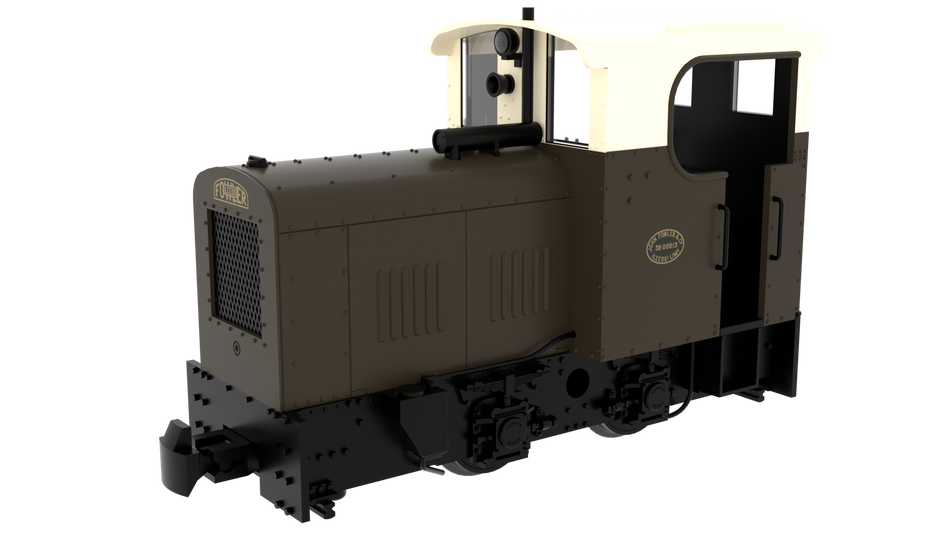 834010 Rapido Fowler Resilient Class 4wDM Diesel - Umber and Cream