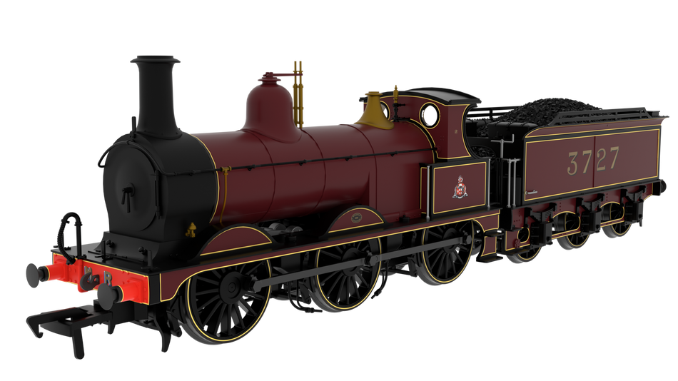 837003 Rapido MR Class M 0-6-0 Steam Loco No.3727 MR Simplified Crimson