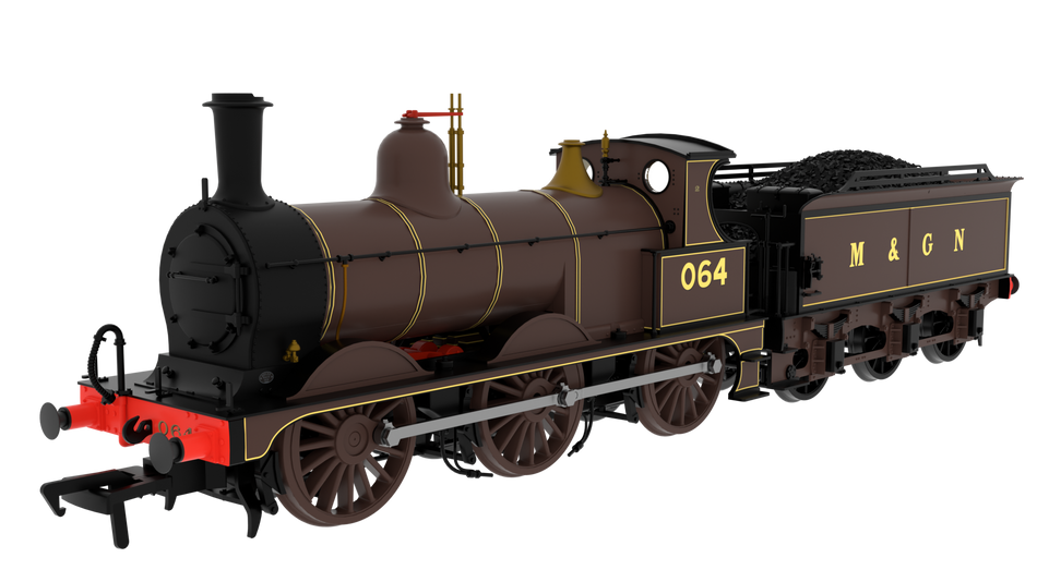 837015 Rapido MR Class M 0-6-0 Steam Loco No.064 M&GN Dark Brown