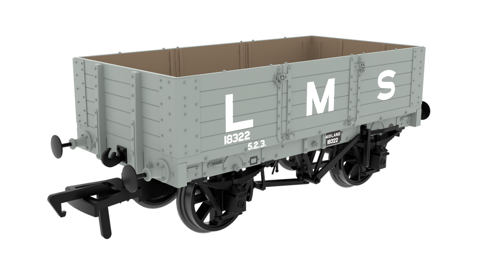 845005 Rapido MR D299 5-Plank Open - LMS Grey No.18322