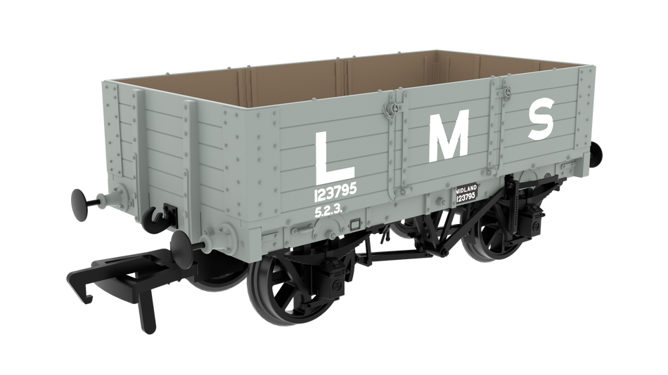 845006 Rapido MR D299 5-Plank Open - LMS Grey No.123795