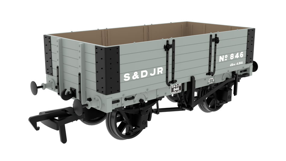 845008 Rapido MR D299 5-Plank Open - S&DJR Grey No.846