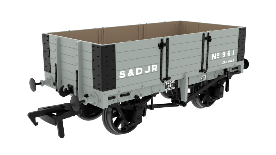845009 Rapido MR D299 5-Plank Open - S&DJR Grey No.961
