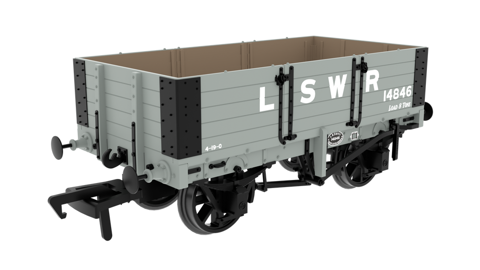 845010 Rapido MR D299 5-Plank Open - LSWR Grey No.14846