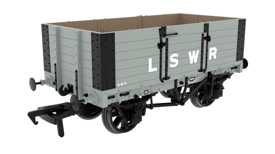 845210 Rapido MR D301 6-Plank Open - LSWR Grey No.14956