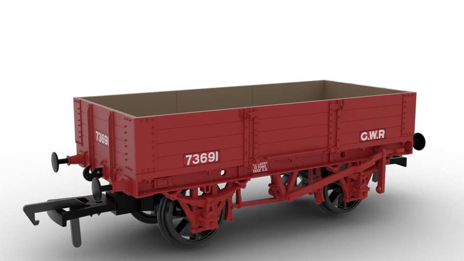 925013 Rapido GWR Four-Plank Open No.73691 (GWR Red)