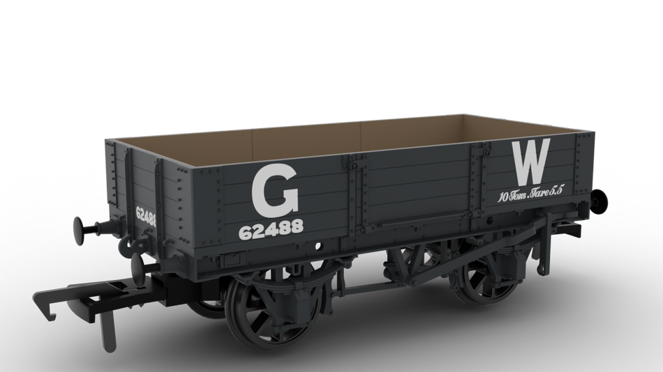 925014 Rapido GWR Four-Plank Open No.62488 (23"" Numbers)
