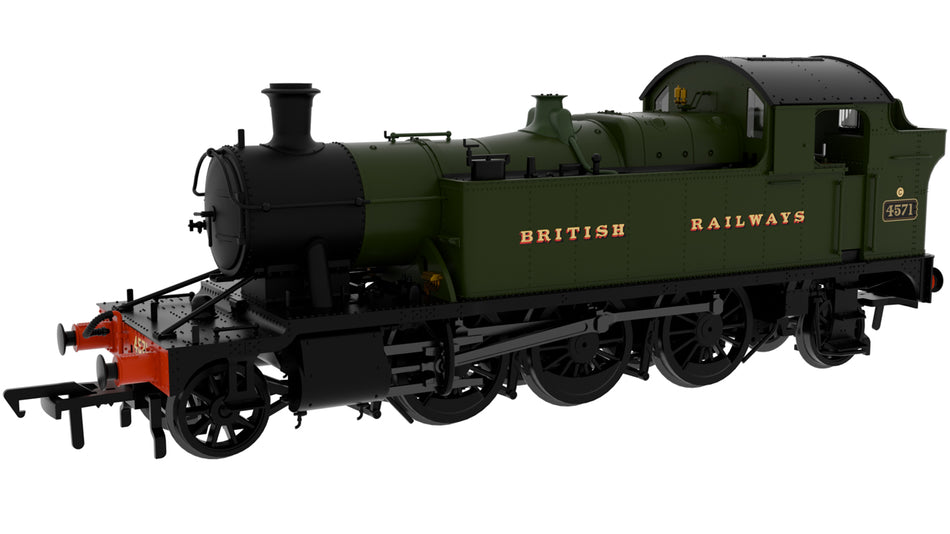 951106 Rapido GWR 45xx No.4571 British Railways (serif) Green