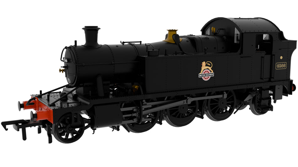 951611 Rapido GWR 45xx No.4566 BR Early Crest Plain Black