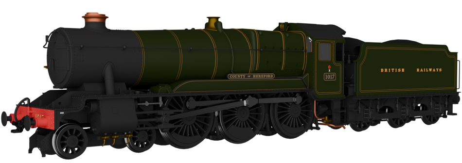 954003 Rapido GWR County No.1017 'County of Hereford' BR (Egypti