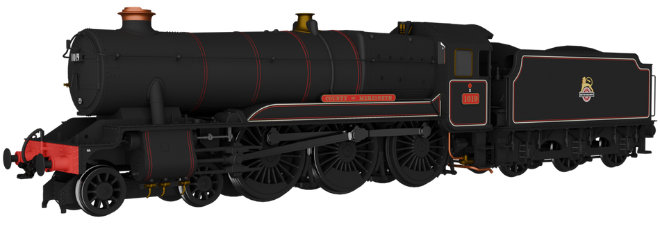 954004 Rapido GWR County No.1019 'County of Merioneth' BR Lined