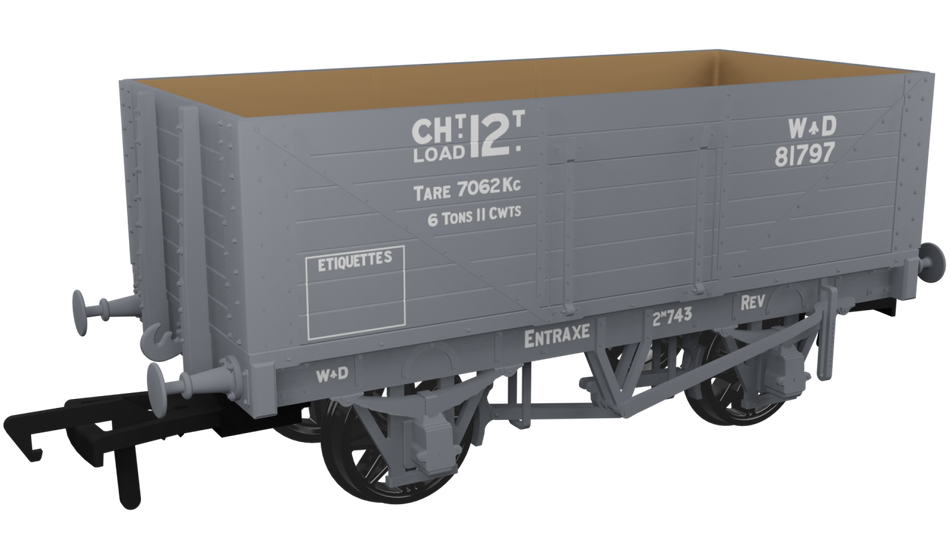 967418 Rapido RCH 7 Plank Wagon WD No.81797