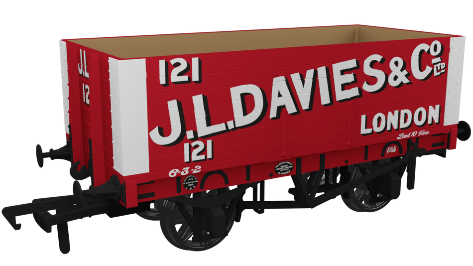 967422 Rapido RCH 7 Plank Wagon J L Davies & Co No.121