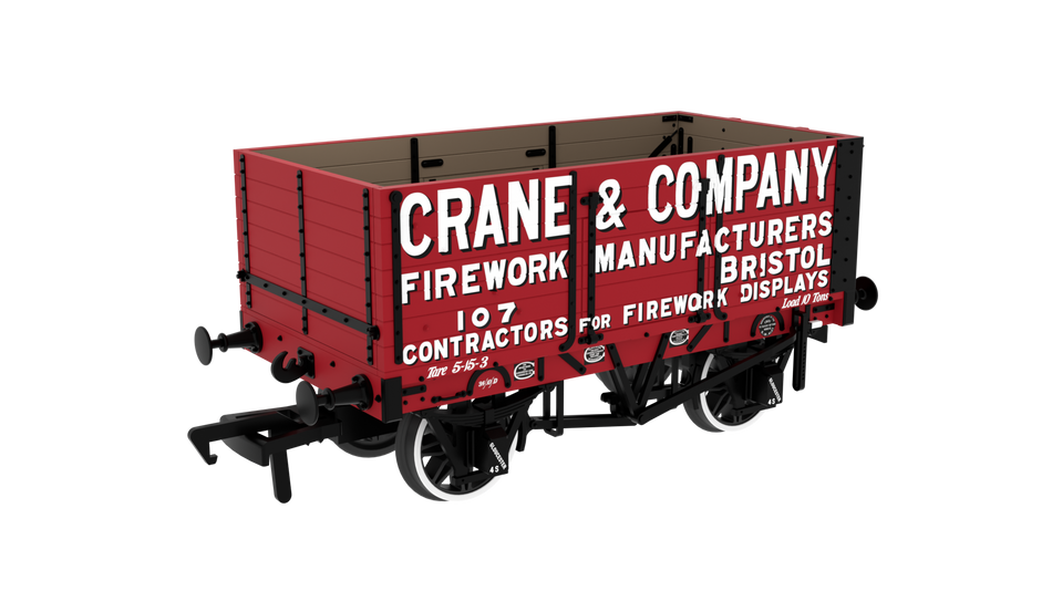 967808 Rapido RCH 1907 7 Plank Wagon - Crane & Company No.107
