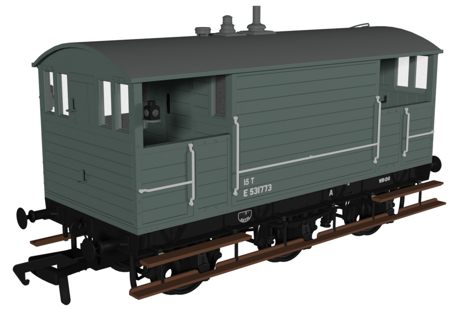975014 Rapido GCR 15 Ton 6 Wheel Brake Van number E531773 - BR