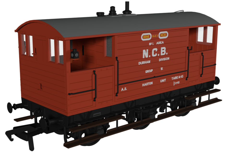 975016 Rapido GCR 15 Ton 6 Wheel Brake Van - NCB Durham Division