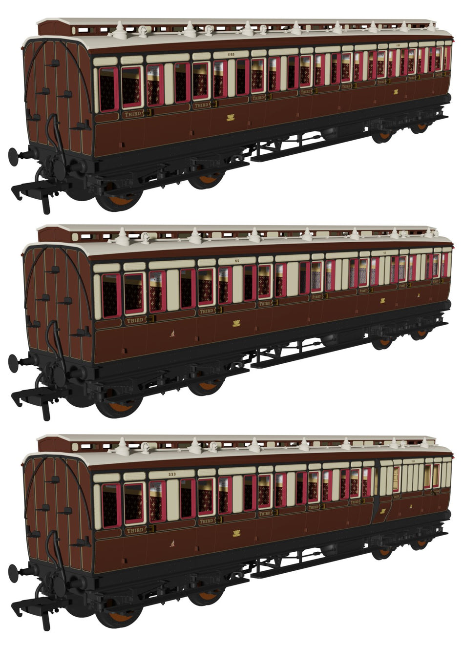 978131 Rapido GWR pre-1904 Evolution Carriage Pack