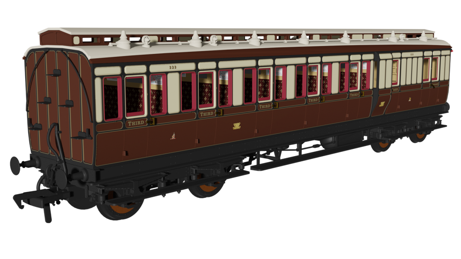 978132 Rapido GWR pre-1904 Evolution Brake 3rd No.323