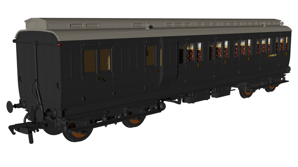 978238 Rapido BR Eng Evolution Non-Cor Carriage Bk 3rd W9999W