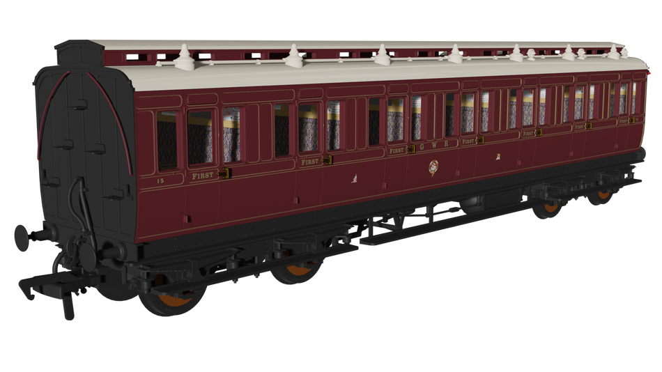 978251 Rapido GWR Lined Crimson Lake Evolution Non-Corridor