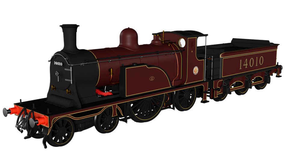 982002 Rapido Caledonian Single No.123 - LMS Lined Red No.14010