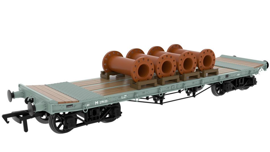 985014 Rapido WD 35T Rectank No.M279133 - BR Grey (Pipe Load)