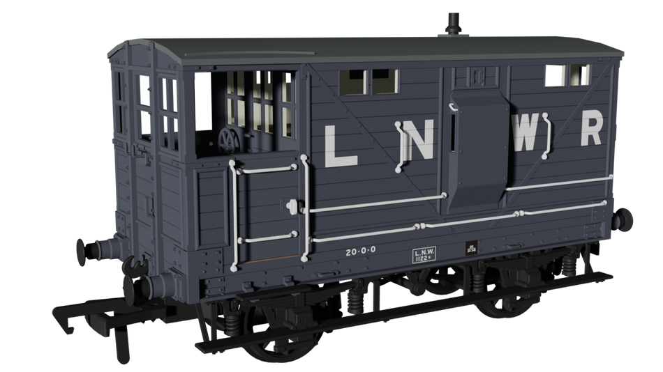 987001 Rapido LNWR D17b Brake - LNWR No.1122b