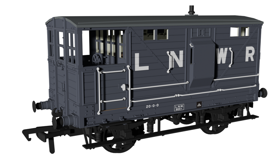 987002 Rapido LNWR D17b Brake - LNWR No.960b