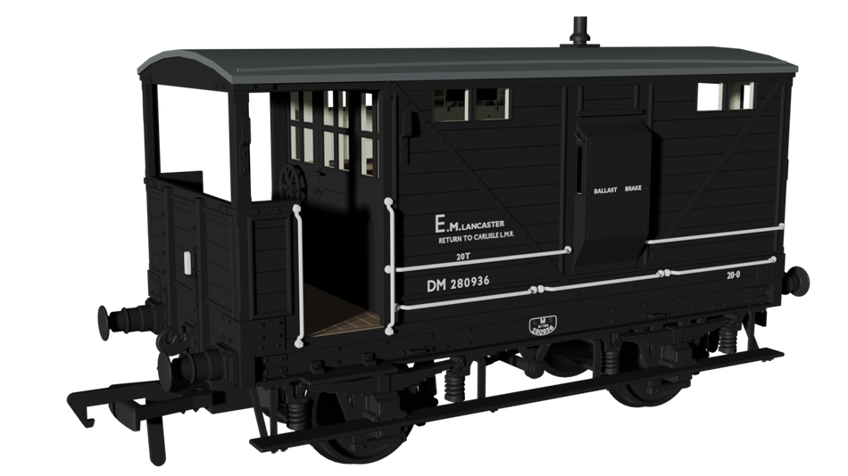 987009 Rapido LNWR D17b Brake - BR Departmental No.DM280936