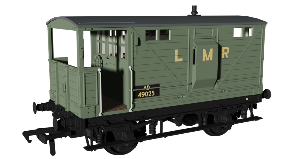 987012 Rapido LNWR D17b Brake - LMR No.AD49025