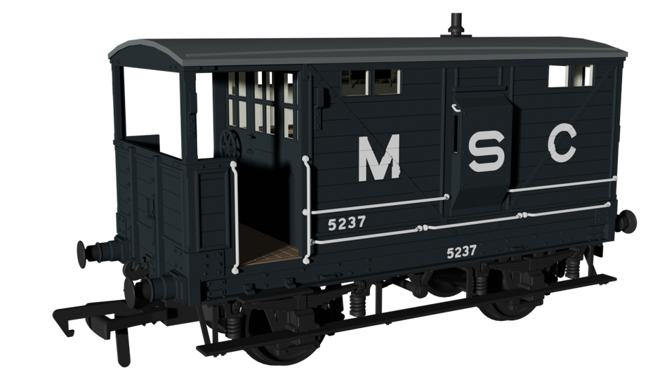 987013 Rapido LNWR D17b Brake - MSC No.5237