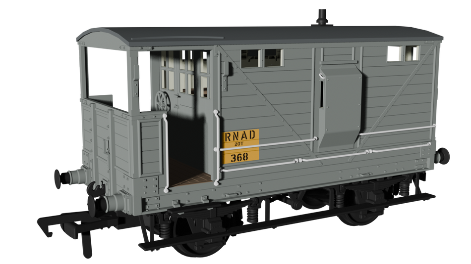 987014 Rapido LNWR D17b Brake - RNAD No.368