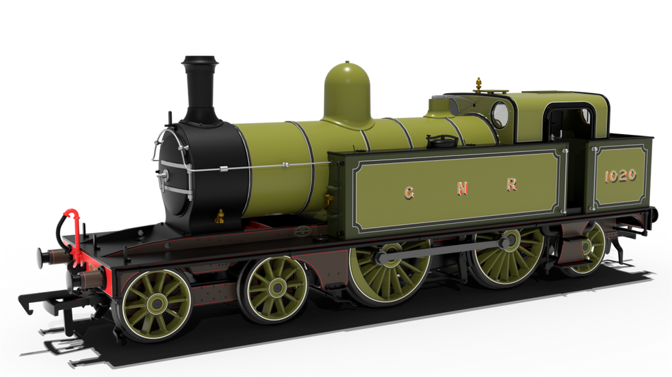 989501 Rapido GNR C2 Tank - No.1020 GNR Lined Green - DCC SOUND