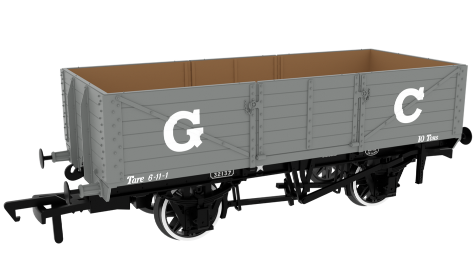 995001 Rapido GCR Dia. 9A/9B 6-Plank - No. 32137 GCR Grey