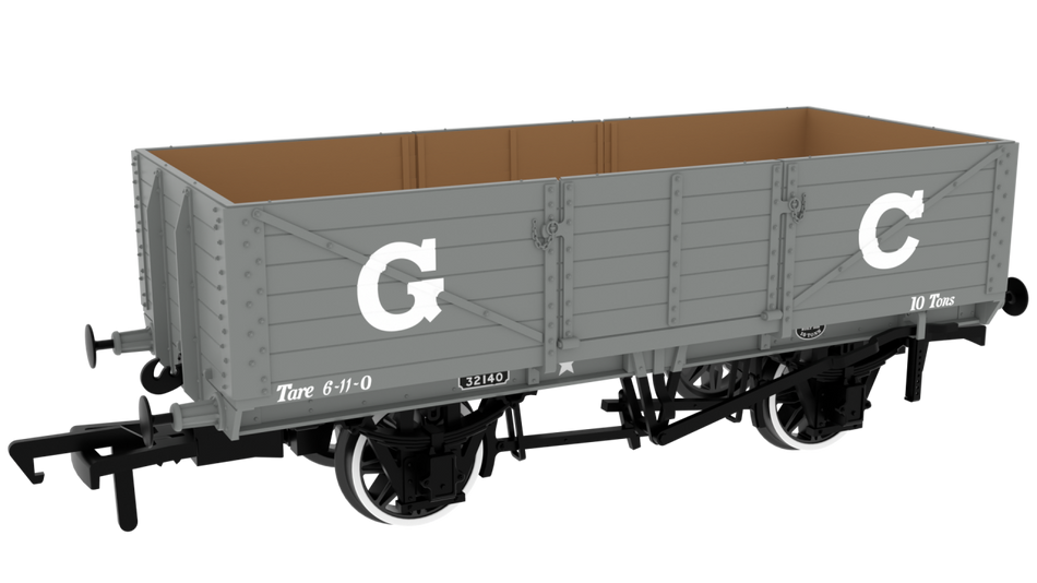 995002 Rapido GCR Dia. 9A/9B 6-Plank - No. 32140 GCR Grey