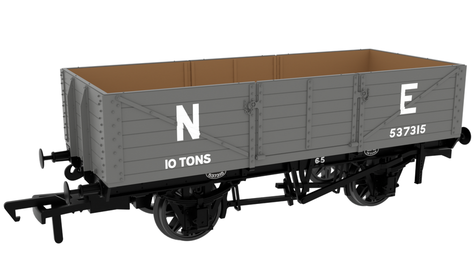 995006 Rapido GCR Dia. 9A/9B 6-Plank - No. 537315 LNER Grey (pre