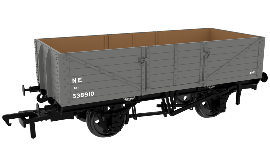 995007 Rapido GCR Dia. 9A/9B 6-Plank - No. 538910 LNER Grey (pos
