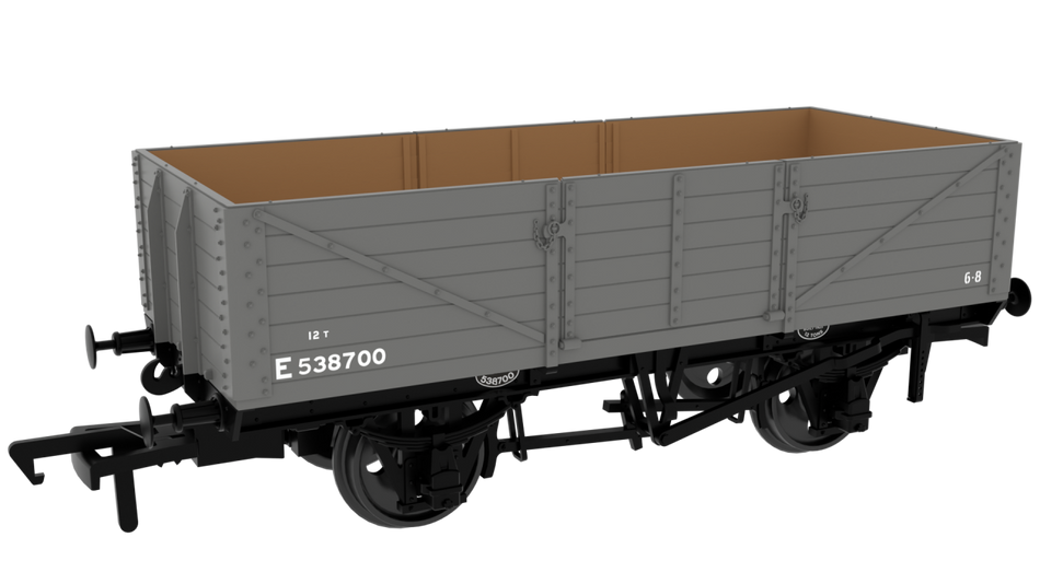 995009 Rapido GCR Dia. 9A/9B 6-Plank - No. E538700 BR(E) Grey