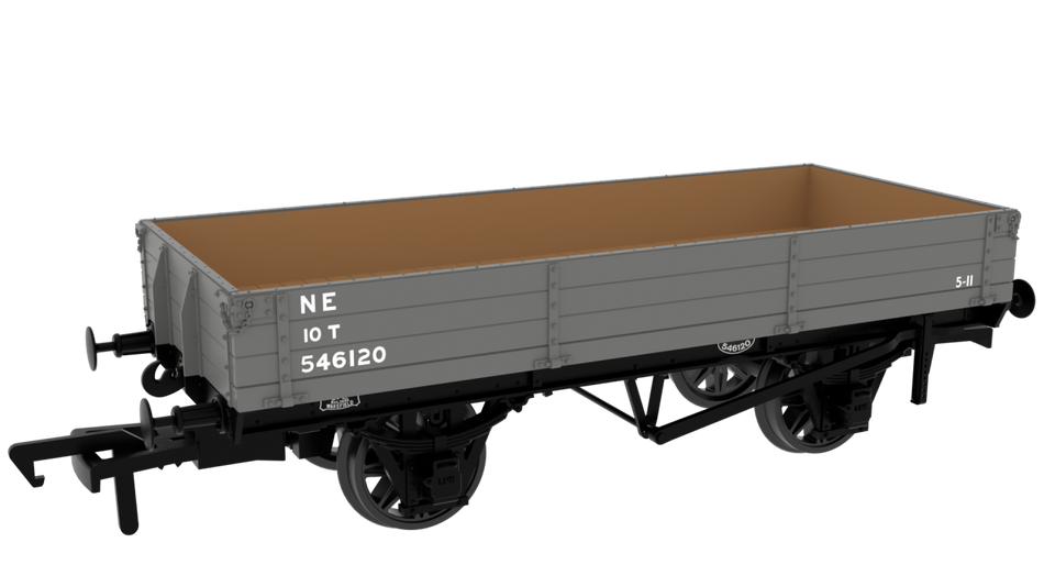 996009 Rapido GCR Dia. 6C 3-Plank Open - No. 546120 LNER Grey (p
