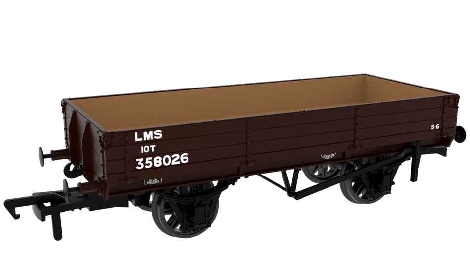 996011 Rapido GCR Dia. 6C 3-Plank Open - No. 358026 LMS Bauxite