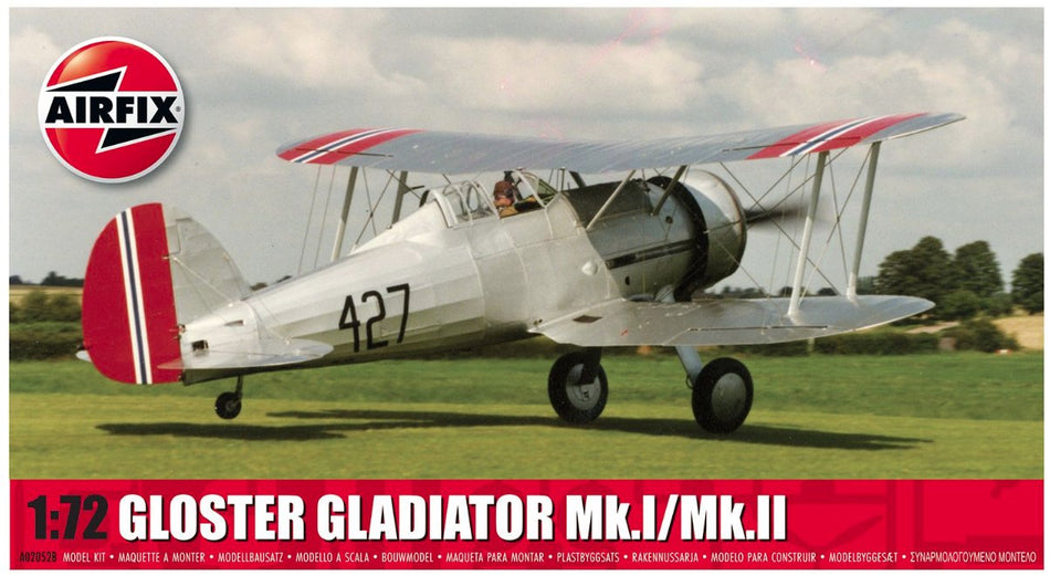 A02052B Airfix British Gloster Gladiator Mk.I/Mk.II (1:72 Scale)