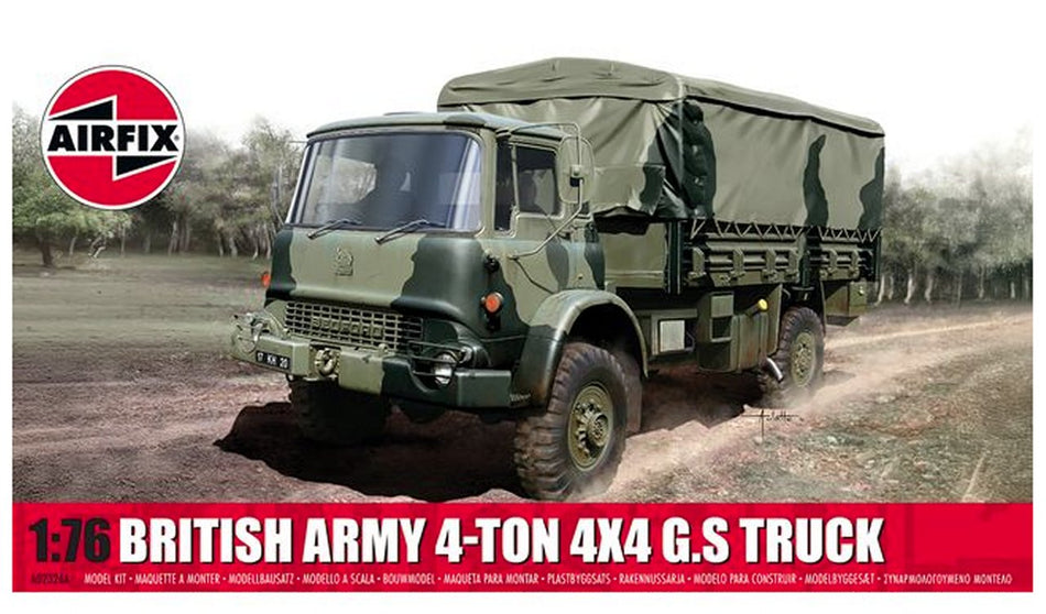 A02326A Airfix British Army 4-ton 4 x 4 G.S Truck 1:76 Scale Kit