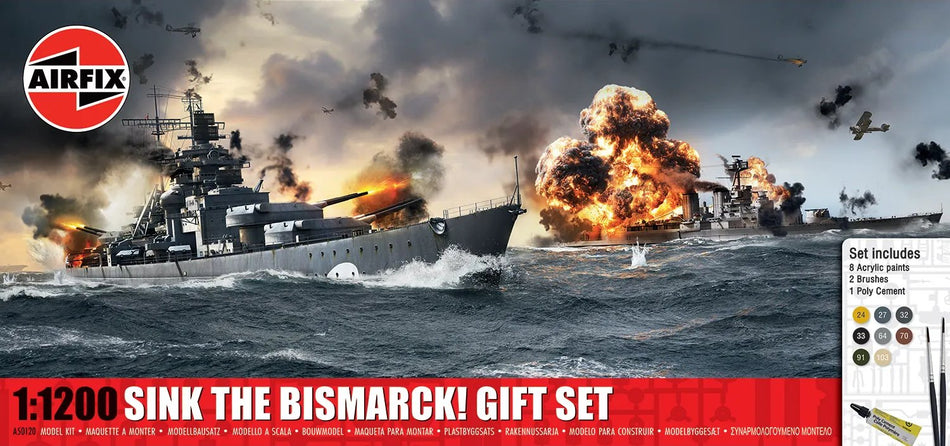 A50120 Airfix Sink the Bismarck! Gift Set 1:1200 Scale Kit
