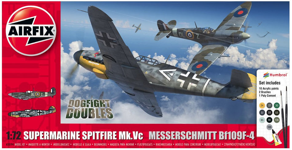 A50194 Airfix Dogfight Doubles Spitfire Mk.Vc vs Bf109F-4 1:72