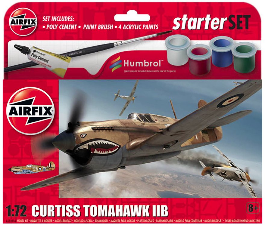 A55101A Airfix Curtiss Tomahawk IIB Starter Set