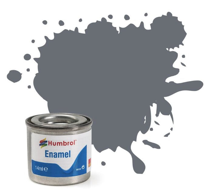 AA0059 # Humbrol No. 5 Dark Admiral Grey Gloss Enamel 14mls tin