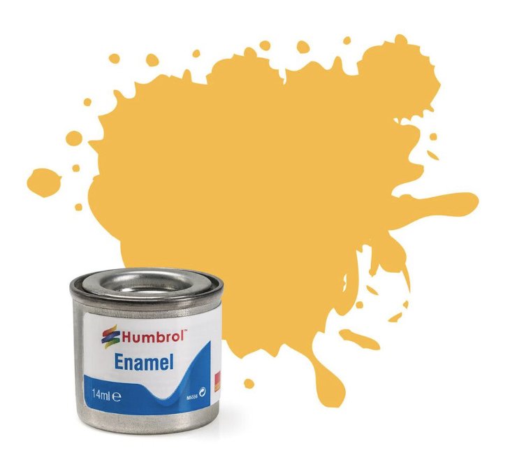 AA0268 # Humbrol No. 24 14 ml tinlet enamel matt trainer yellow