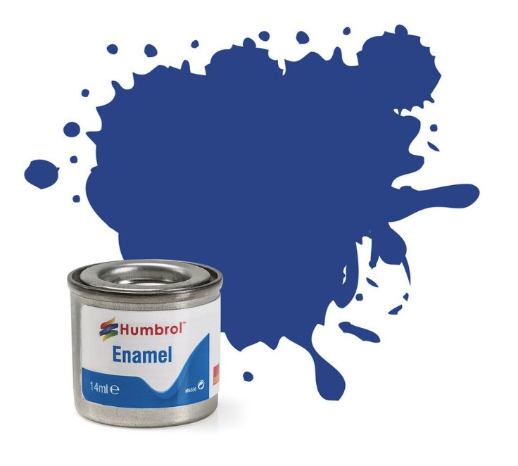 AA0271 # Humbrol Number 25 14 ml tinlet enamel matt blue