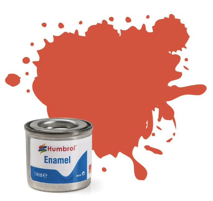 AA0905 # Humbrol No. 82 Orange Lining Matt Enamel 14mls tinlet