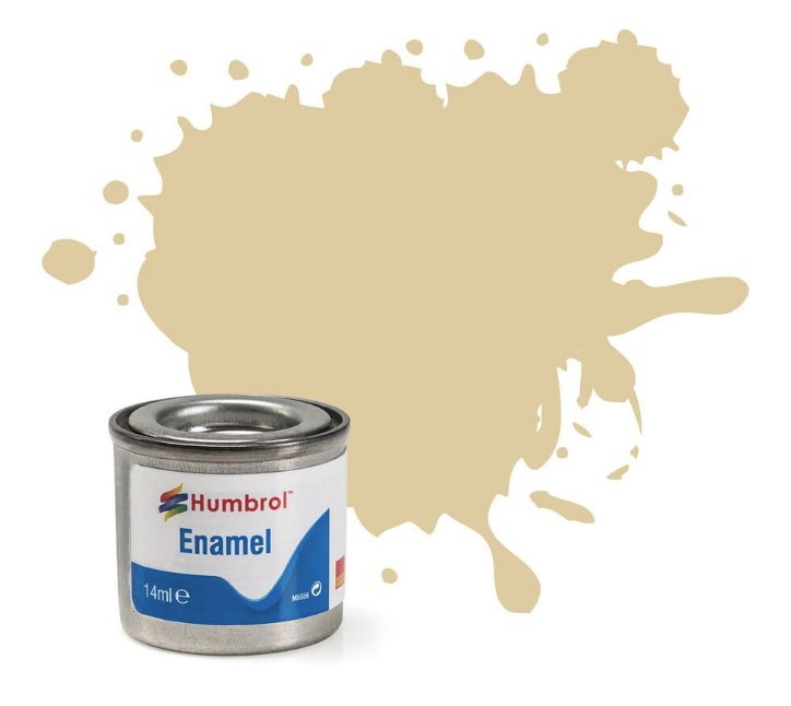 AA1331 # Humbrol Number 121 Pale Stone 14ml Matt Enamel Tinlet